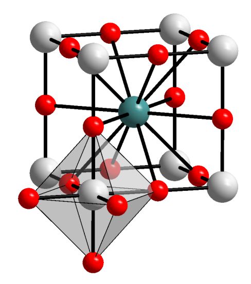 Кристаллическая структура перовскита с галогенидами свинца